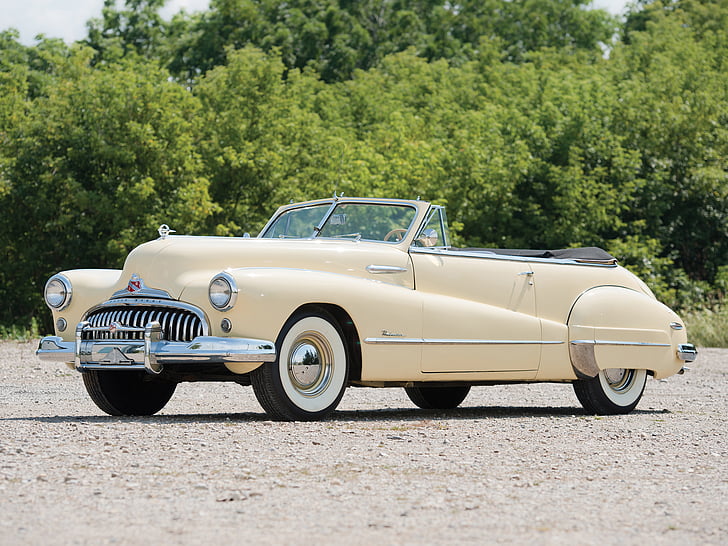 1947, 76c, buick, convertible, luxury, retro, roadmaster, HD wallpaper