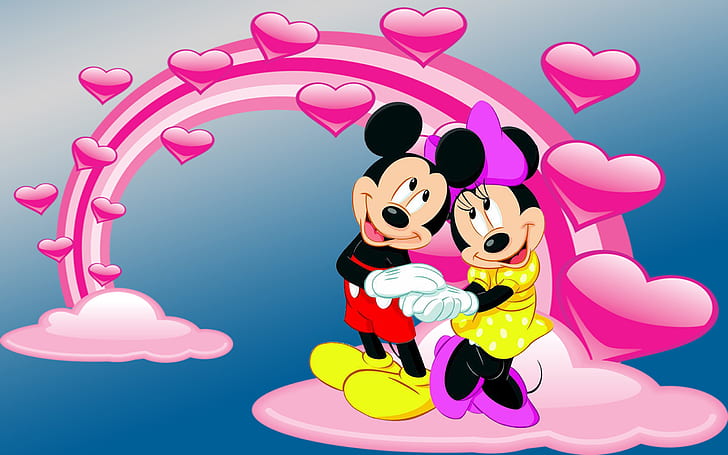 HD wallpaper: Mickey And Minnie Mouse