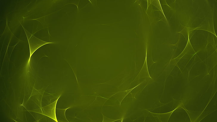 green abstract digital wallpaper, fractal, digital art, artwork