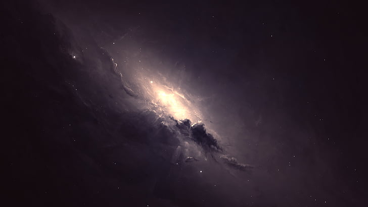 space art, darkness, nebula, night, universe, galaxy, 8k uhd, HD wallpaper