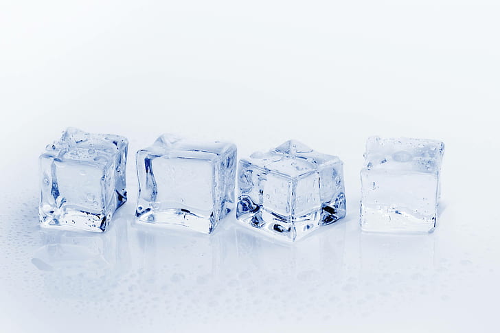 ice, cube, cold, cubes, frozen, refreshment, water
