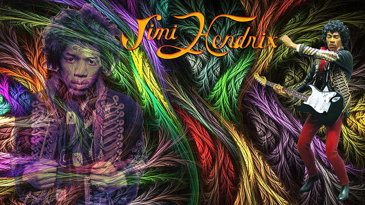 Jimi Hendrix HD, music, HD wallpaper