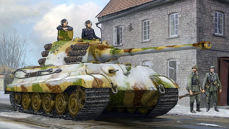 the Wehrmacht, Tiger II, Royal tiger, Panzerkampfwagen VI Ausf. B, HD wallpaper