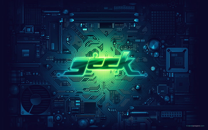Geek wallpaper, circuit boards, PCB, computer, technology, connection, HD wallpaper