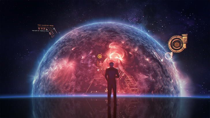 Cerberus, Illusive Man, Mass Effect, video games, HD wallpaper