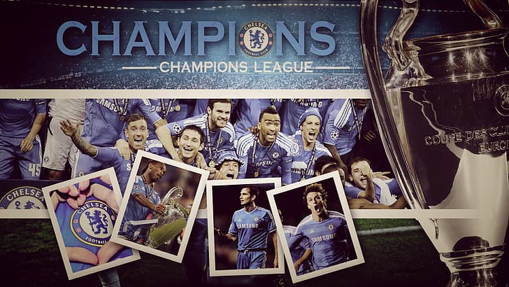 gold, football, the final, Cup, champions, Chelsea, Champions League, HD wallpaper