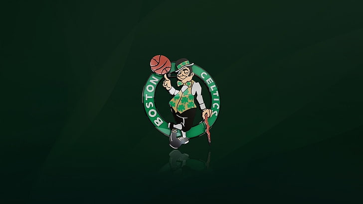 Boston Celtics logo, basketball, NBA