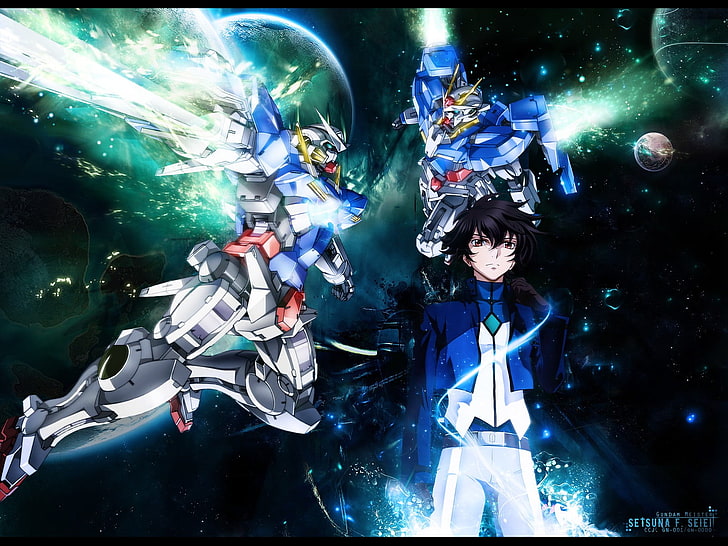 Gundam 00 wallpaper, Mobile Suit Gundam 00, Setsuna F. Seiei, HD wallpaper