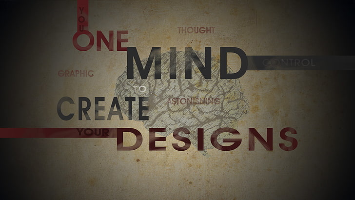 HD wallpaper: one mind create design text overlay, creative, the  inscription | Wallpaper Flare