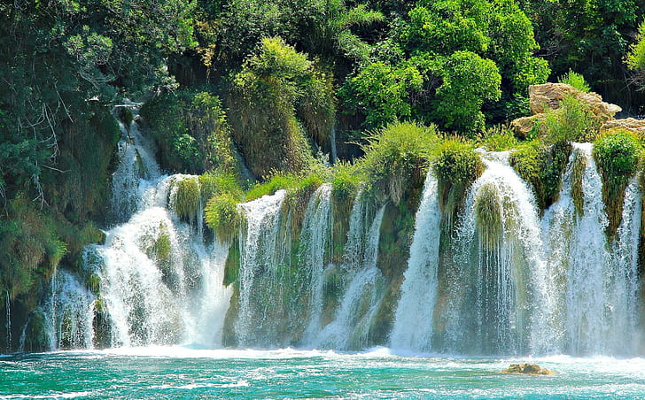 Croatia, Plitvice Lakes,, waterfalls, National Park, Nature, HD wallpaper