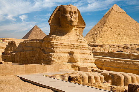 HD wallpaper: Sphinx, Egypt, sphynx, pyramid, old building, history, the  past | Wallpaper Flare