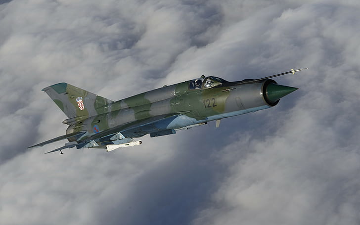 MiG-21, military aircraft, HD wallpaper