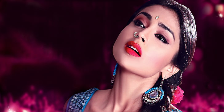 4K, Heroine, Actress, Shriya Saran, beautiful woman, make-up, HD wallpaper