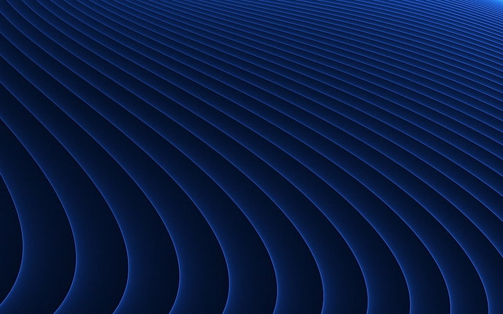blue line curve digital wallpaper, digital art, shapes, minimalism