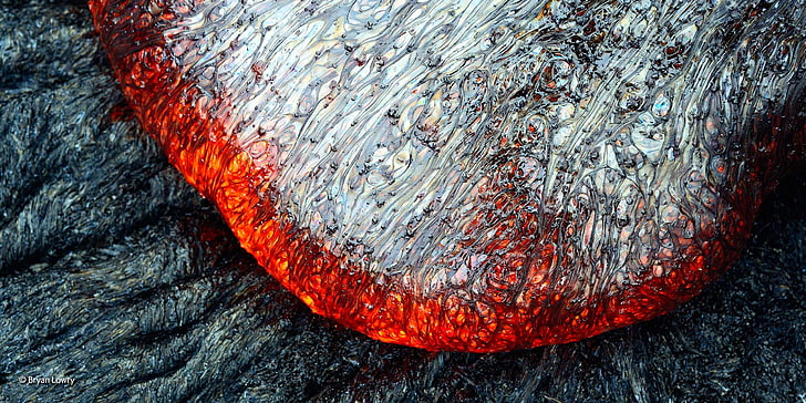 lava, volcano, red, no people, close-up, textured, rock, rock - object, HD wallpaper