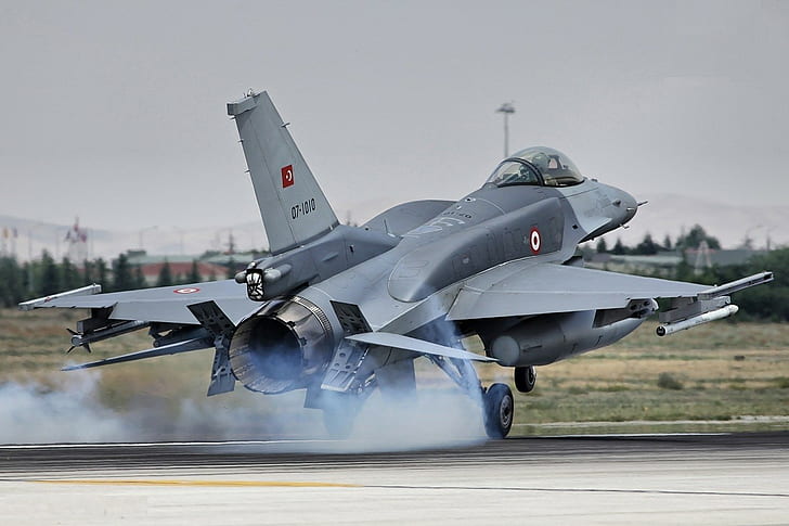 Turkish Air Force, TUAF, General Dynamics F-16 Fighting Falcon, HD wallpaper