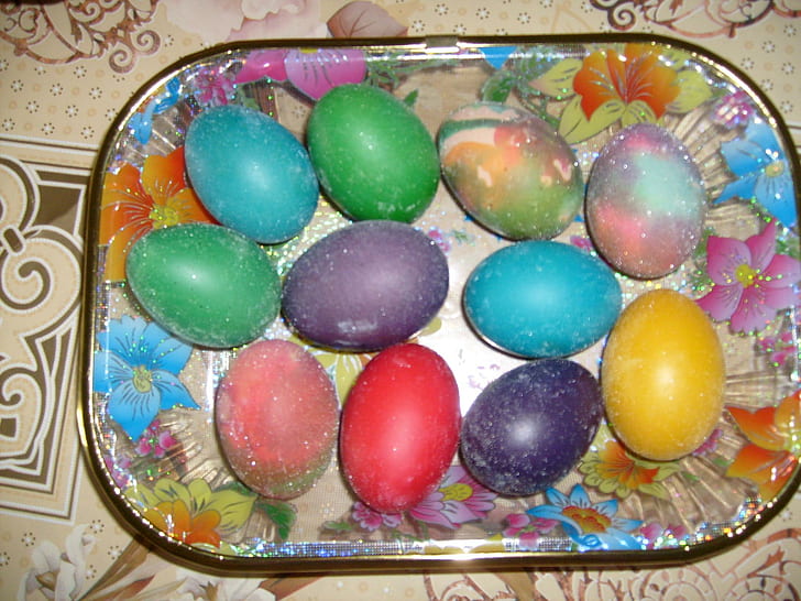 Colourful Eggs, photography, nice, bulgaria, food, colors, easter, HD wallpaper
