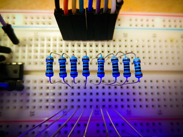 Hd Wallpaper Arduino Breadboard Circuit Diodes Electronics Led