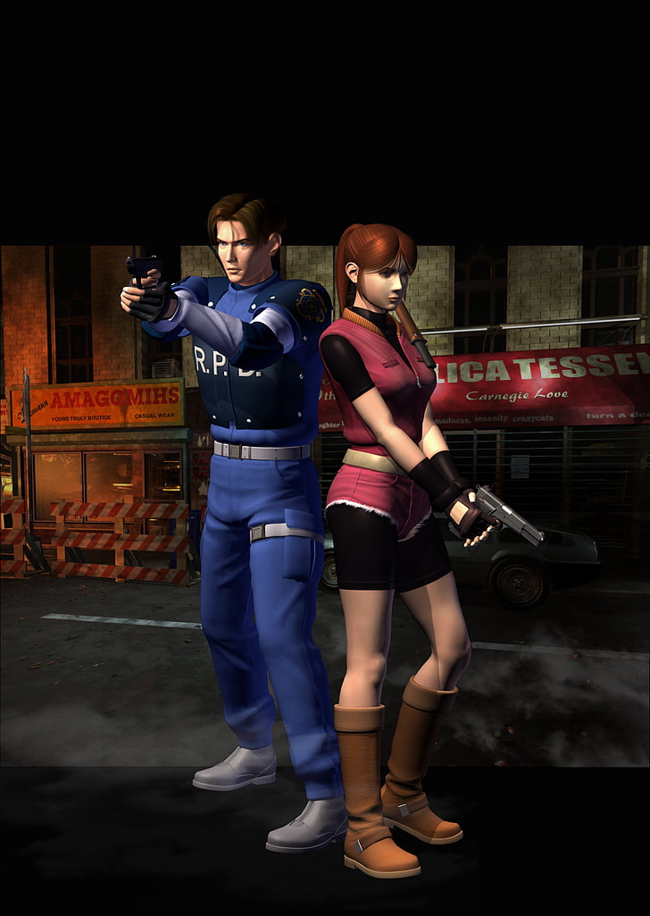 resident evil claire redfield leon s kennedy 2700x3800  Video Games Resident Evil HD Art, HD wallpaper