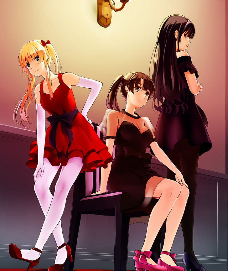 Saenai Heroine no Sodatekata, anime girls, Sawamura Eriri Spencer, HD wallpaper