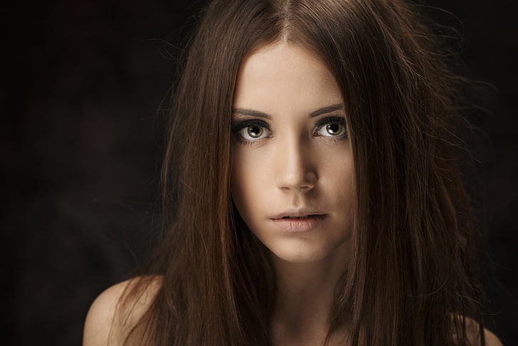 Ksenia Kokoreva, women, face, portrait, Maxim Maximov, model, HD wallpaper