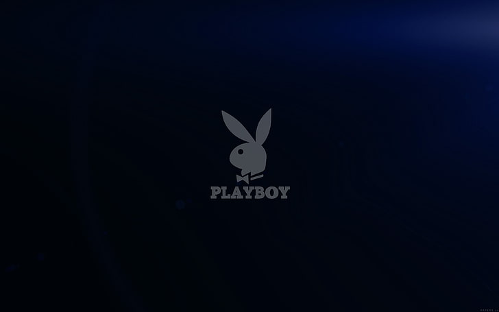 playboy, logo, dark, creativity, communication, representation, HD wallpaper