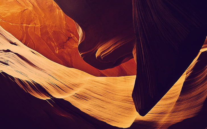 Antelope Canyon, rock, nature, dark, geology, physical geography, HD wallpaper