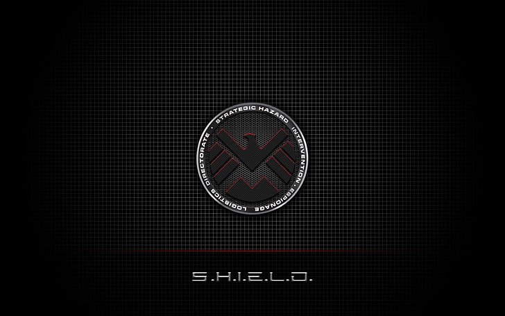 S.H.I.E.L.D logo, Agents of S.H.I.E.L.D., Marvel Comics, communication, HD wallpaper
