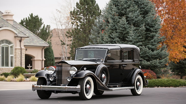 Packard Twelve, retro, classic cars, front, luxury cars, sports car, HD wallpaper