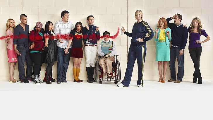 glee, group of people, large group of people, full length, crowd, HD wallpaper