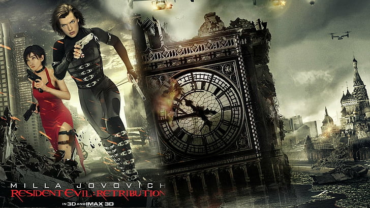 Resident Evil, Resident Evil: Retribution, Milla Jovovich, architecture, HD wallpaper
