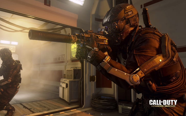 Call of Duty: Advanced Warfare, soldier with guns, call of duty advanced warfare