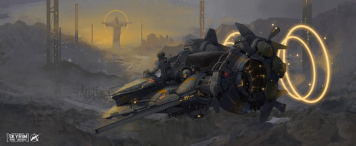 black and gray touring motorcycle, artwork, science fiction, Jesus Christ, HD wallpaper