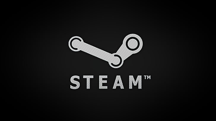 Steam logo, Steam (software), typography, gradient, communication, HD wallpaper