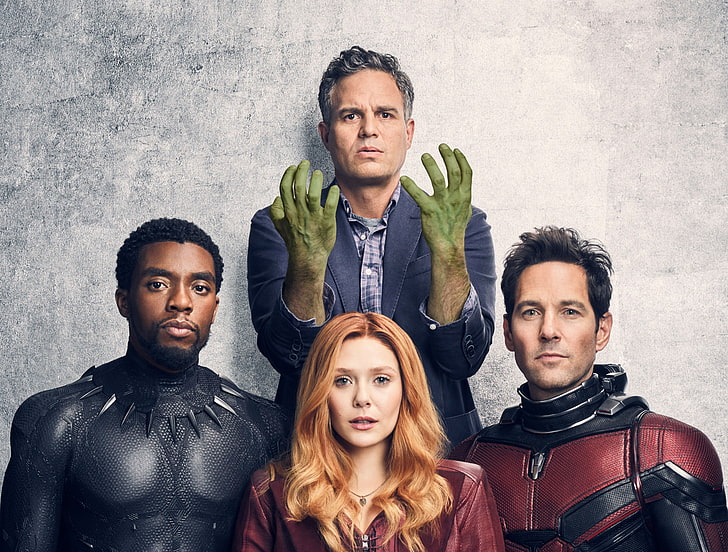 Hulk, Black Panther, Scarlett Witch, and Ant-Man, The Avengers, HD wallpaper