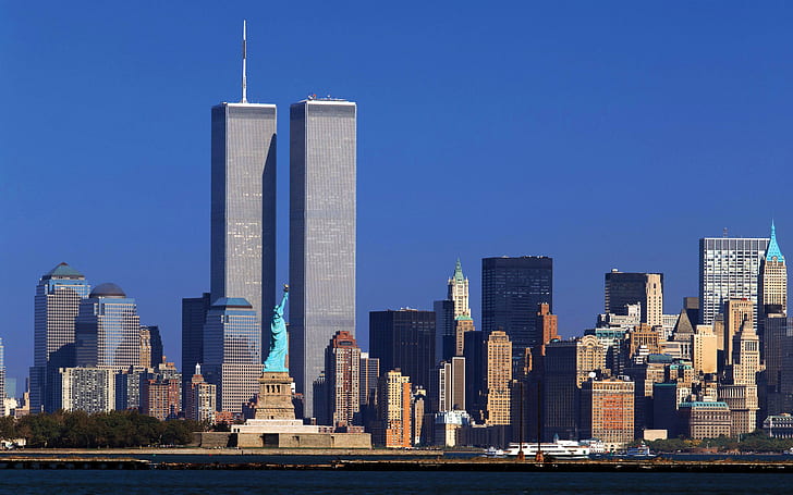 New York, Skyscrapers, WTC, World Trade Center, Twin towers, HD wallpaper