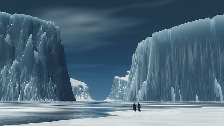 Impressive Iceberg, frozen, arctic, nature and landscapes