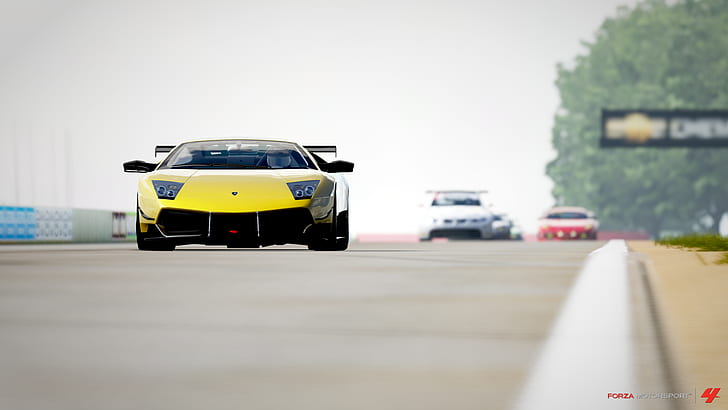 Lamborghini Murcielago, race tracks, HD wallpaper