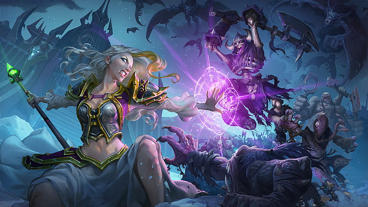 Hearthstone, Knights of the frozen throne, Jaina Proudmoore, HD wallpaper