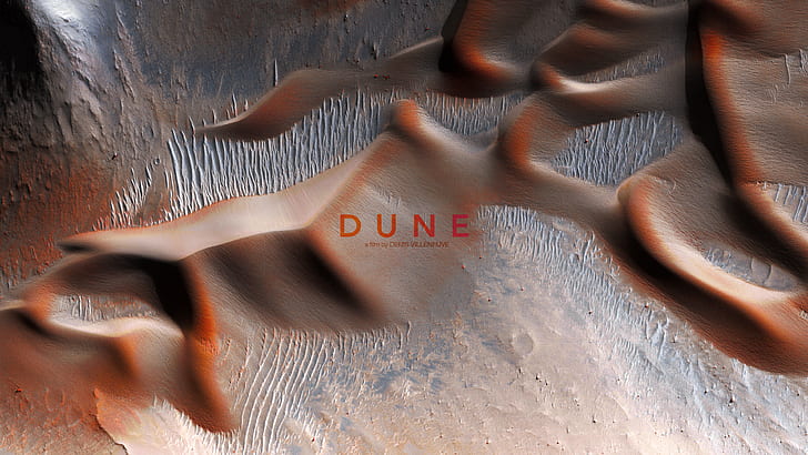 Dune (series), dunes, Mars, landscape, sand, movie poster, NASA