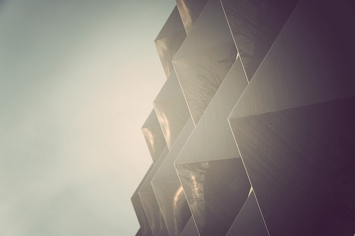 abstract, sunlight, sky, architecture, built structure, one person, HD wallpaper