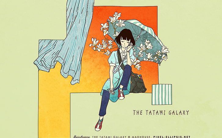 the tatami galaxy anime yojouhan shinwa taikei 1920x1200  Space Galaxies HD Art, HD wallpaper
