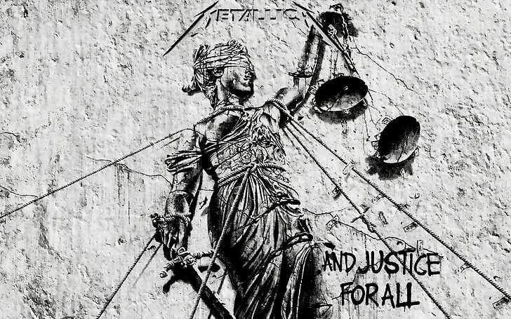 Justice logo, Metallica, album covers, heavy metal, thrash metal