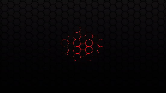 HD wallpaper: hexagon, pattern, no people, red, close-up, geometric shape |  Wallpaper Flare