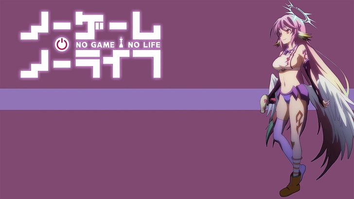 pink haired female anime character illustration, No Game No Life