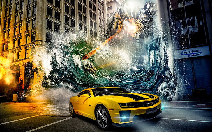 HD wallpaper: city, cityscape, vehicle, movies, Transformers, car, mode of  transportation | Wallpaper Flare