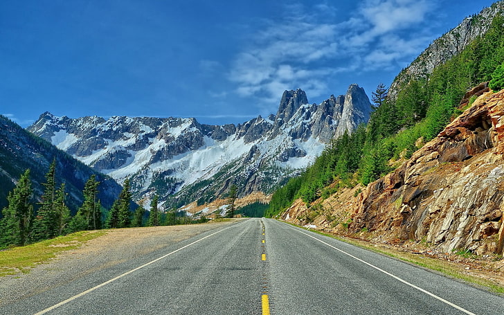 computer background  nature beauty 1920x1200, road, mountain, HD wallpaper