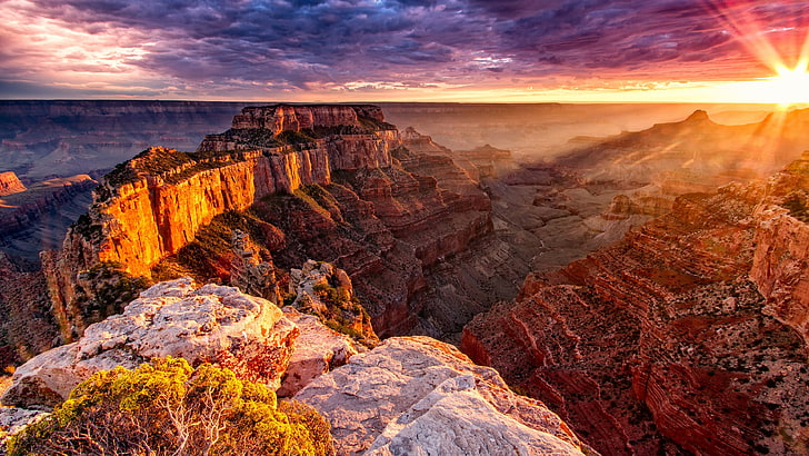 geology, wotans throne, north rim, usa, united states, grand canyon national park, HD wallpaper