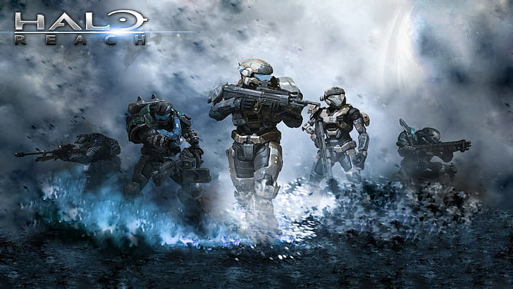 Halo game illustration, Halo Reach, smoke - physical structure, HD wallpaper
