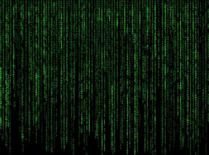 Matrix Code, green and black surface, Computers, Others, Data